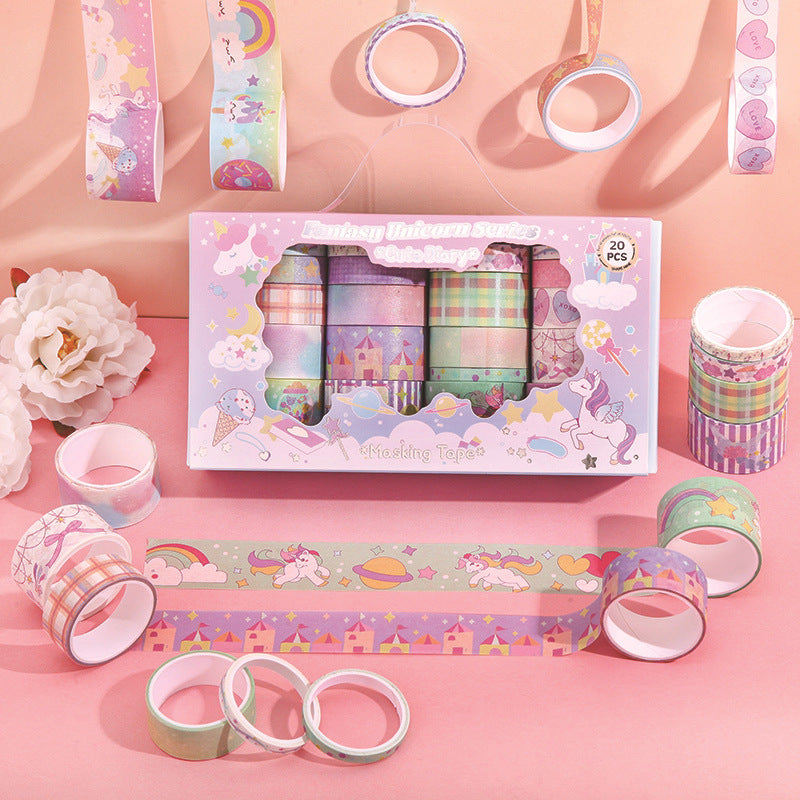 Kawaii and Vintage Washitape 20pcs Box