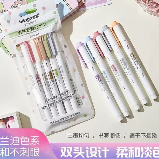 Dual-Tip Pastel Highlighter