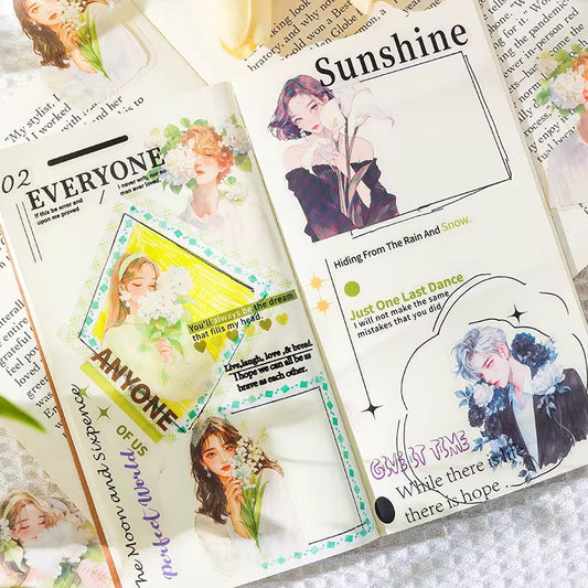 Floral Character Deco Stickers