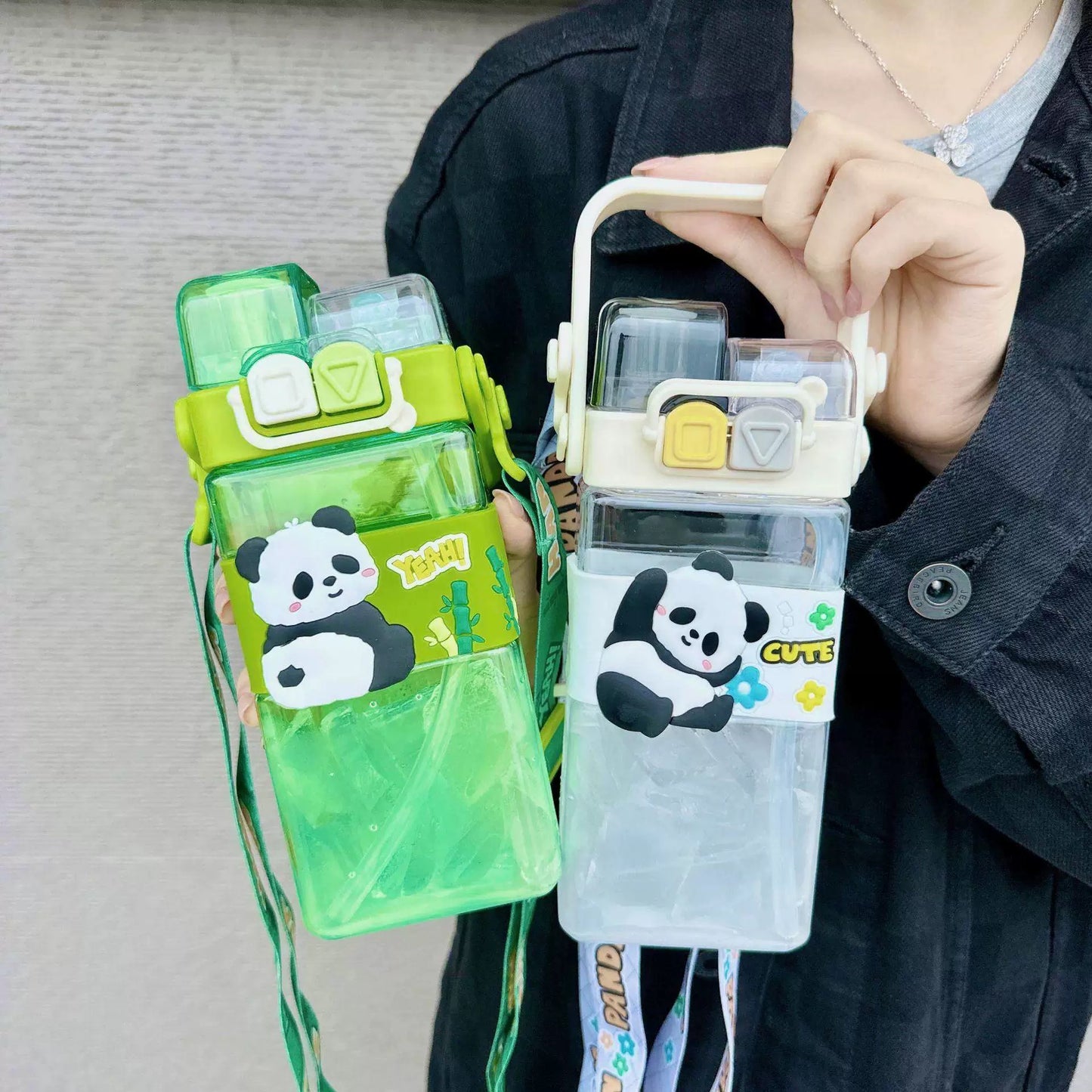 Kids Dual Straw Water Bottle