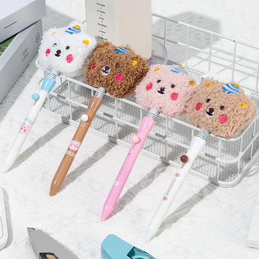 Kawaii Plush Bear Gel Pen