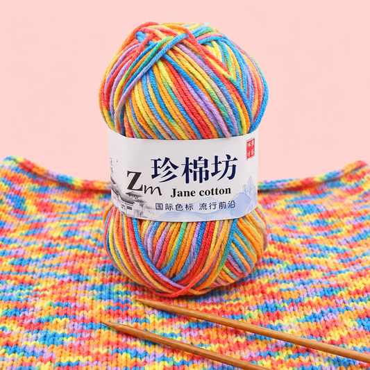 Multi-Color Crochet Cotton Yarn