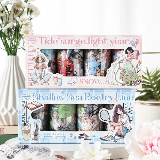 Girl Poetry Life Pet Washitape Roll