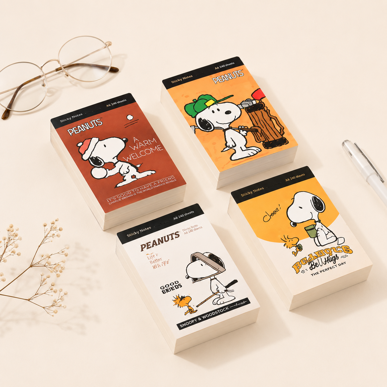 Kawaii Snoopy Memo Pad