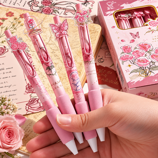 Rose Garden Pens (Set of 4pcs)