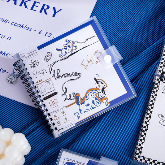 Retro Puppy Spiral Diary