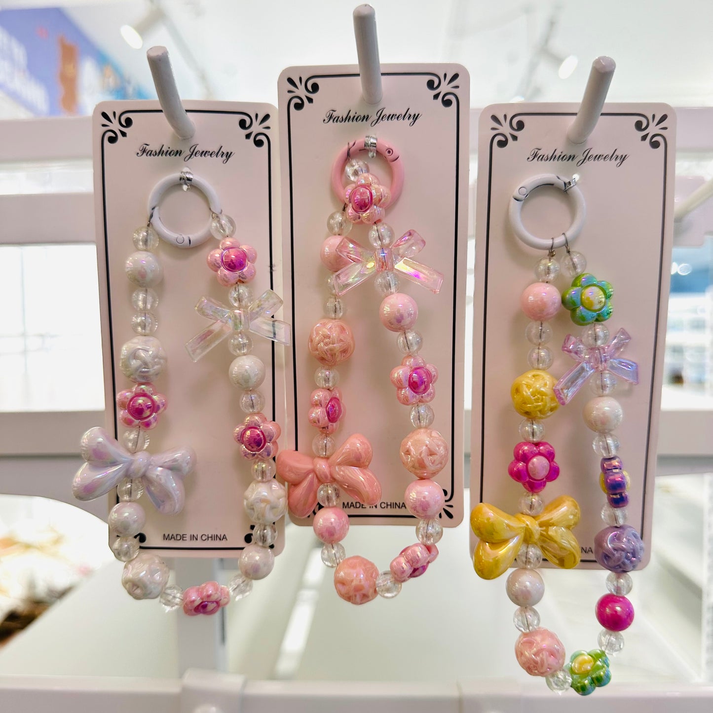Bow Tassel Mobile Keychain