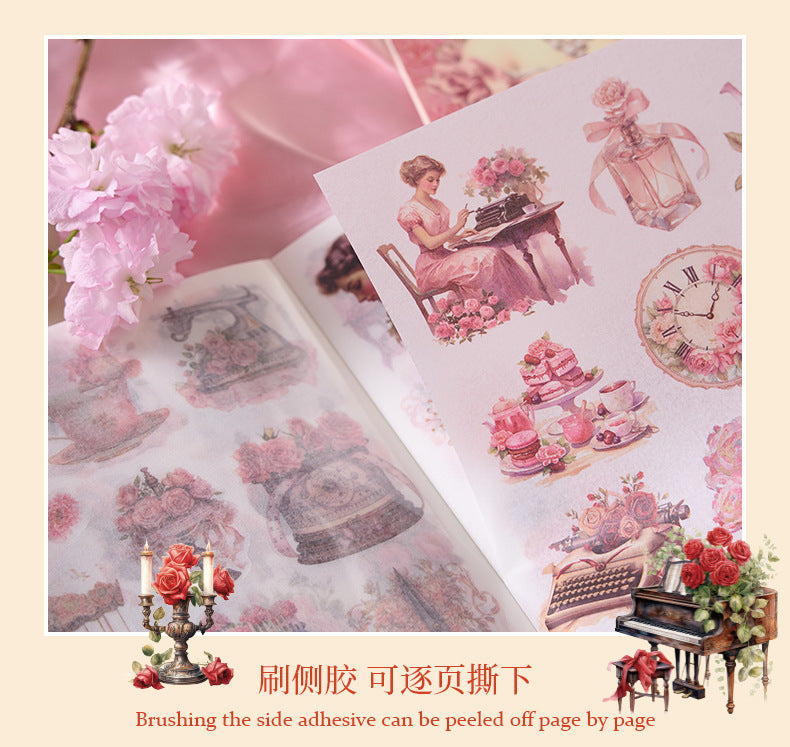 Victorian Vintage Sticker Book (24 Sheets Book)