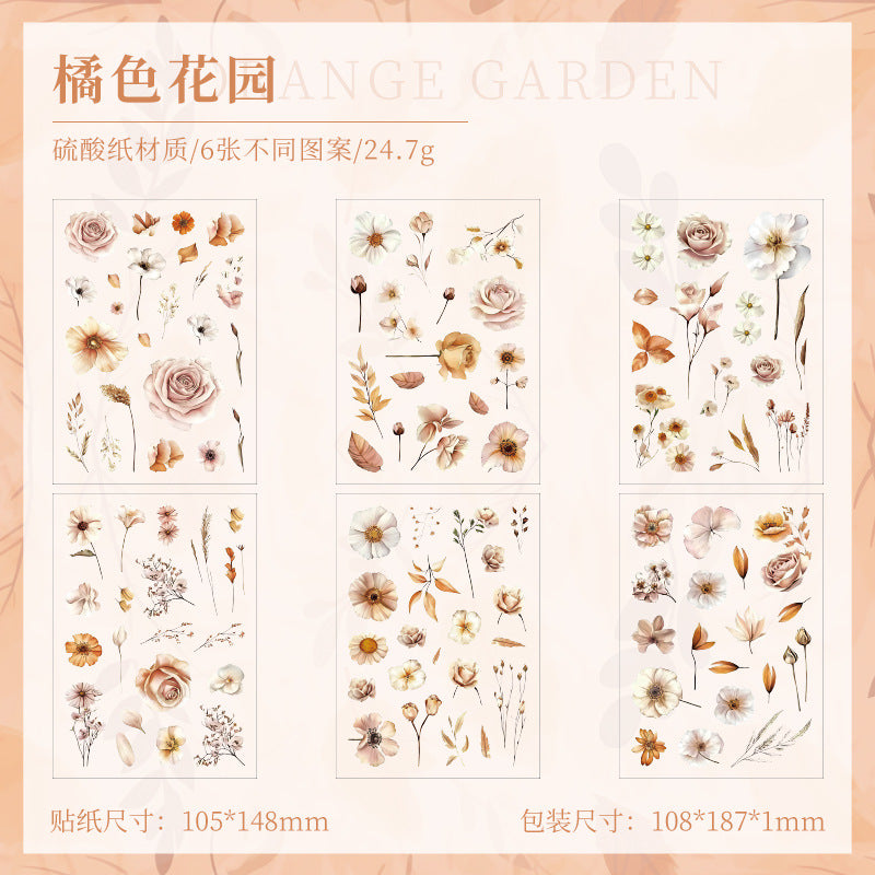 Butter Sheet Journal Stickers (6pcs Set)