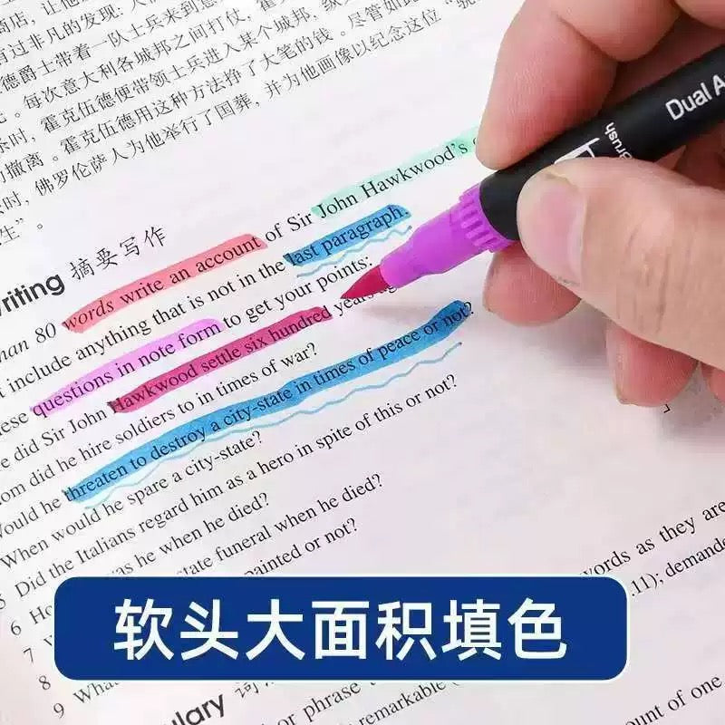 Dual Tip Brush Pens