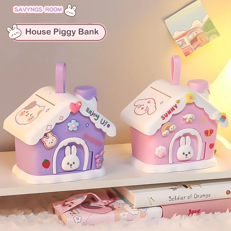 Kawaii Snow House Mini Piggy Bank