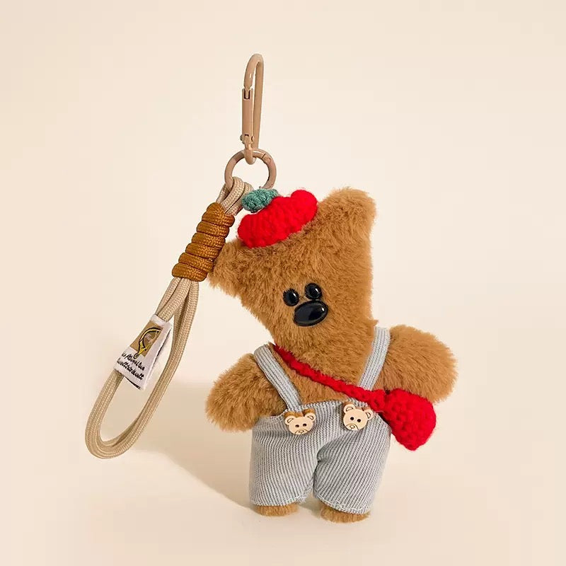 Teddy Bear Plush Keychain