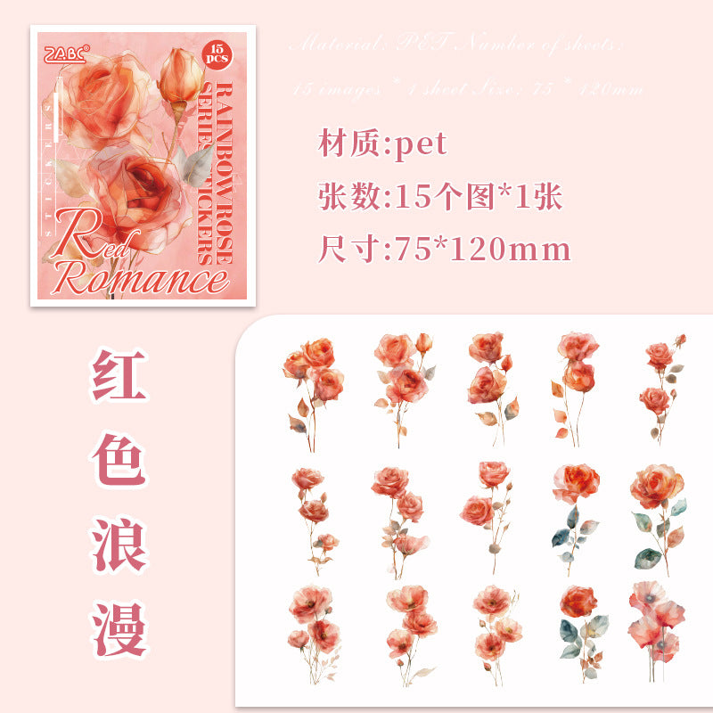 Floral Theme Journaling Stickers