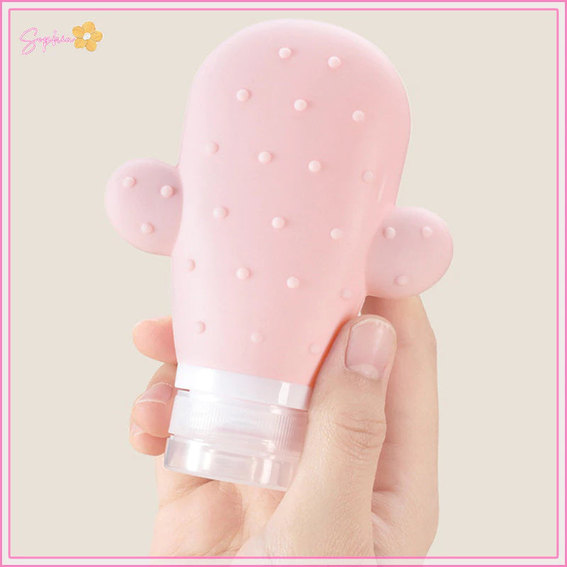 Silicone Cactus Portable Travel Bottle