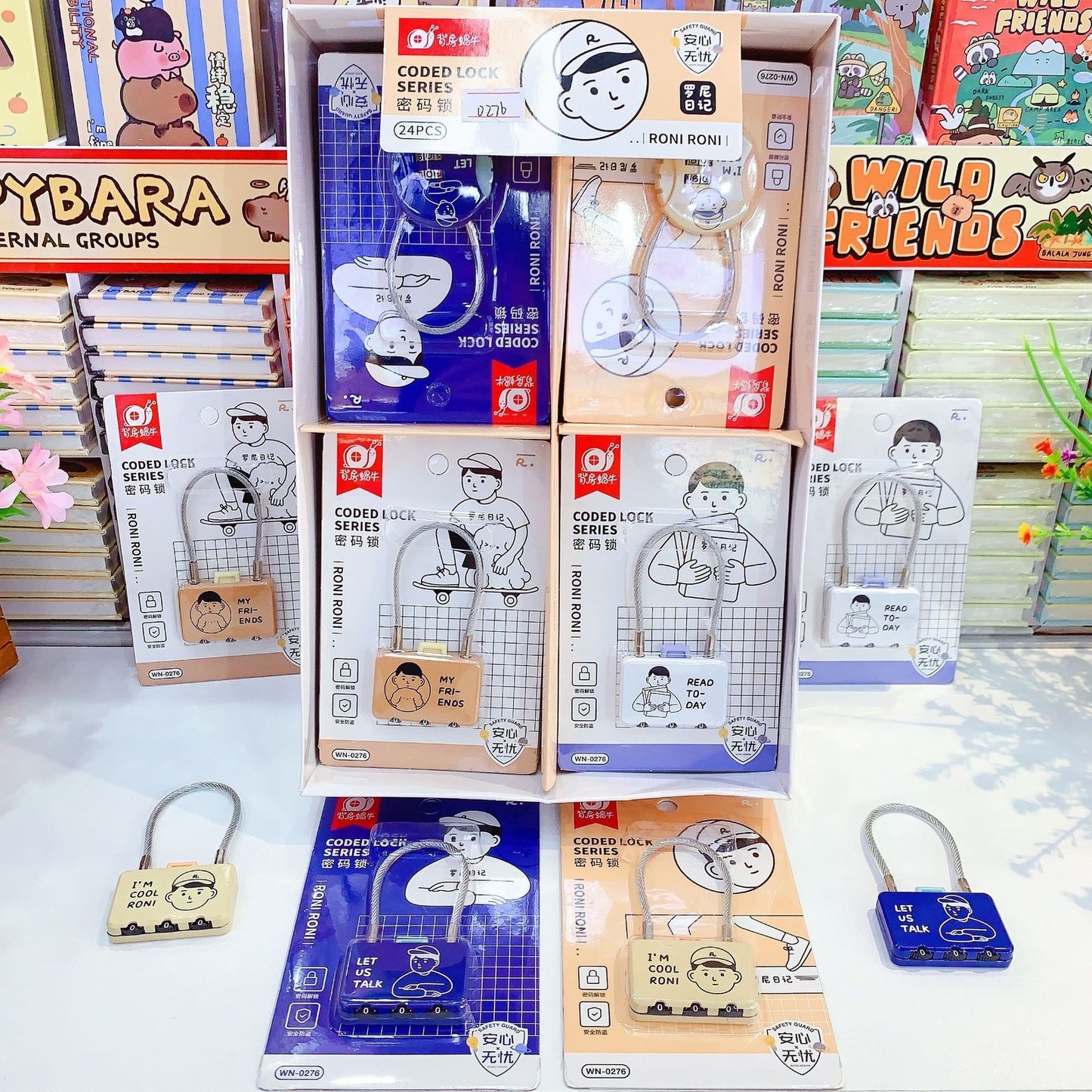 Kawaii Mesh Wire Password Mini Locks