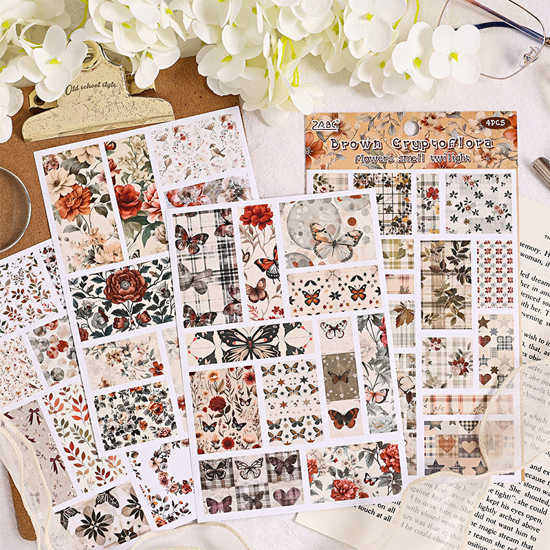 Flowers Smell The Twilight Journal Stickers (4pcs Set)