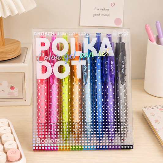 Polka Dot Color Gel Pen