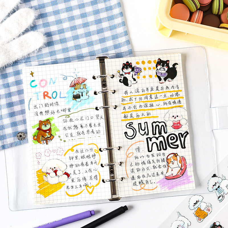 Cute Pet Washitape Roll Set 6 PCs