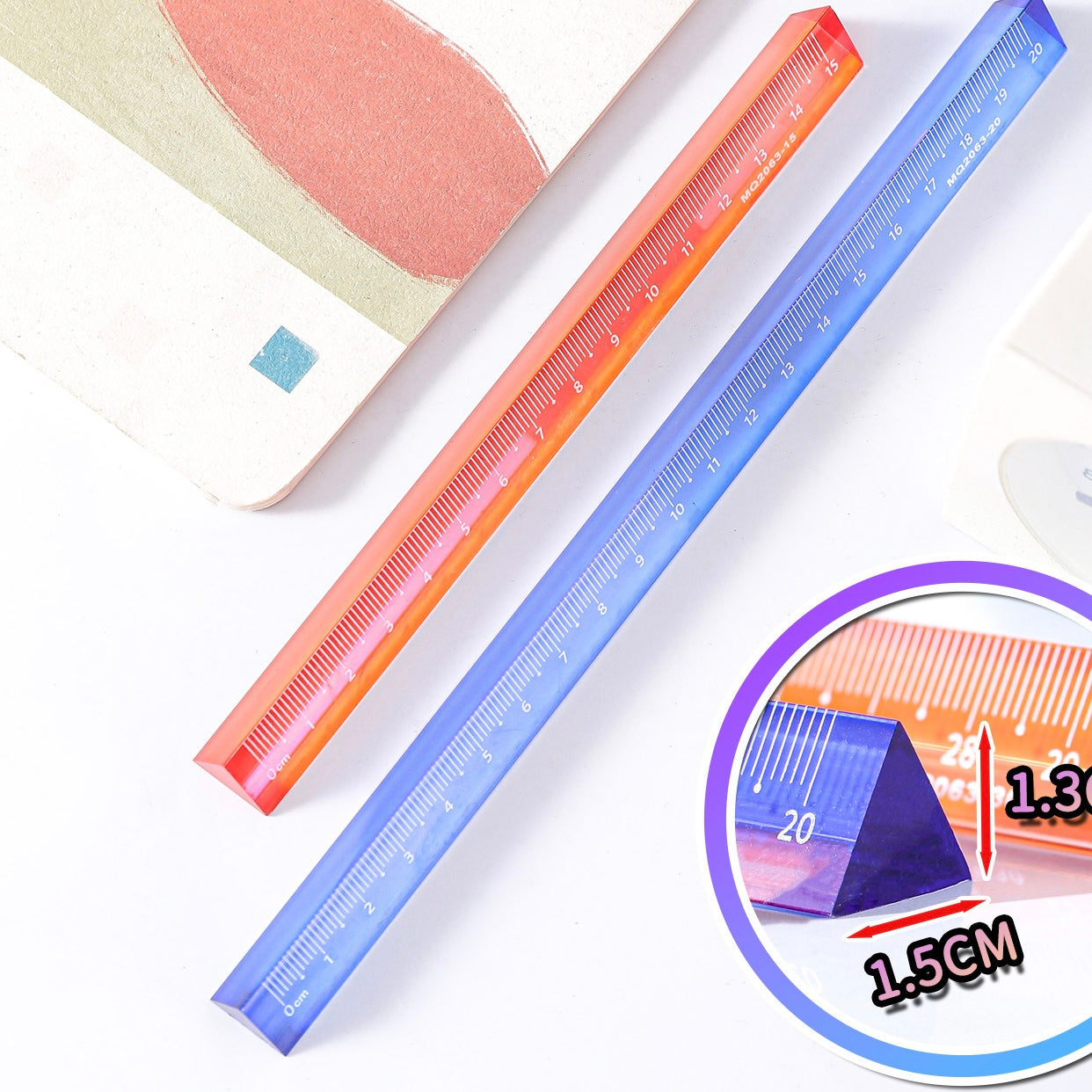Triangle Crystal Ruler