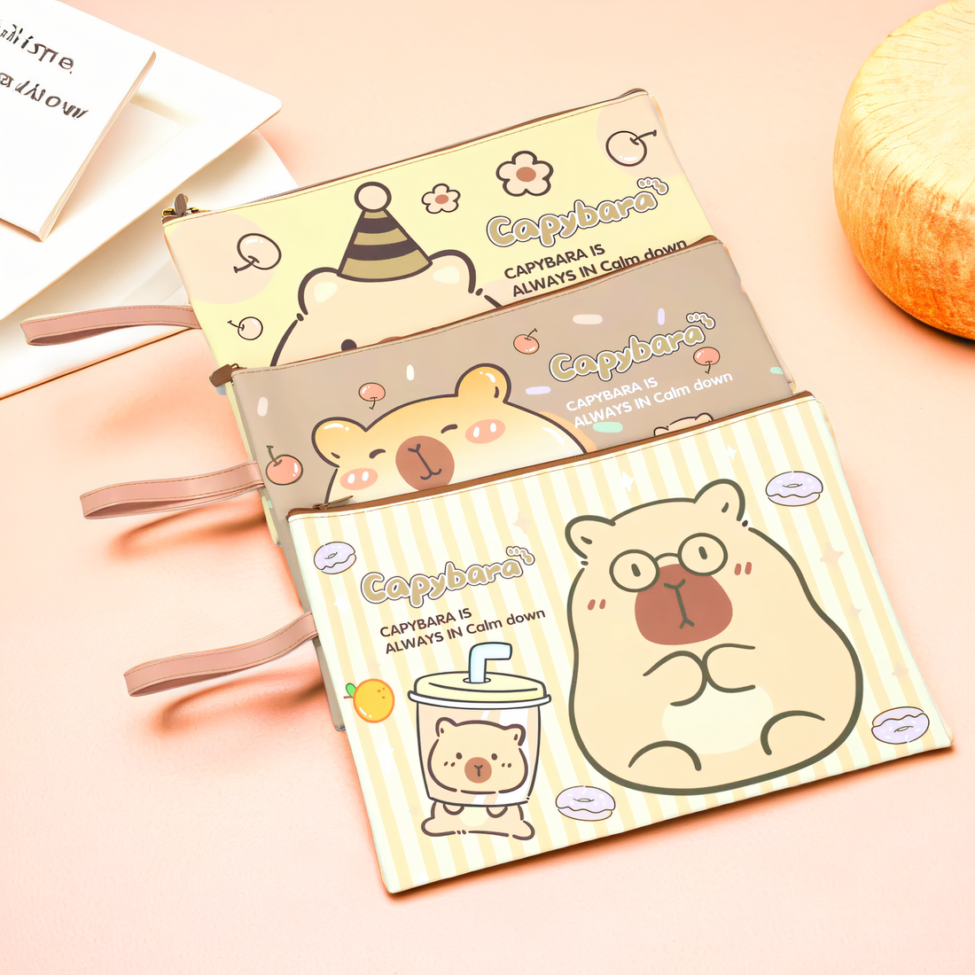 Capybara Pencil Case A4 size