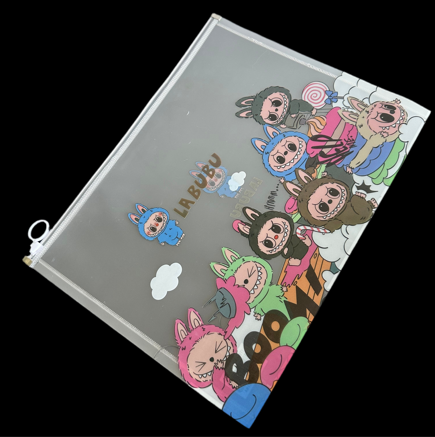 Sanrio and Labubu Transparent A4 File folder