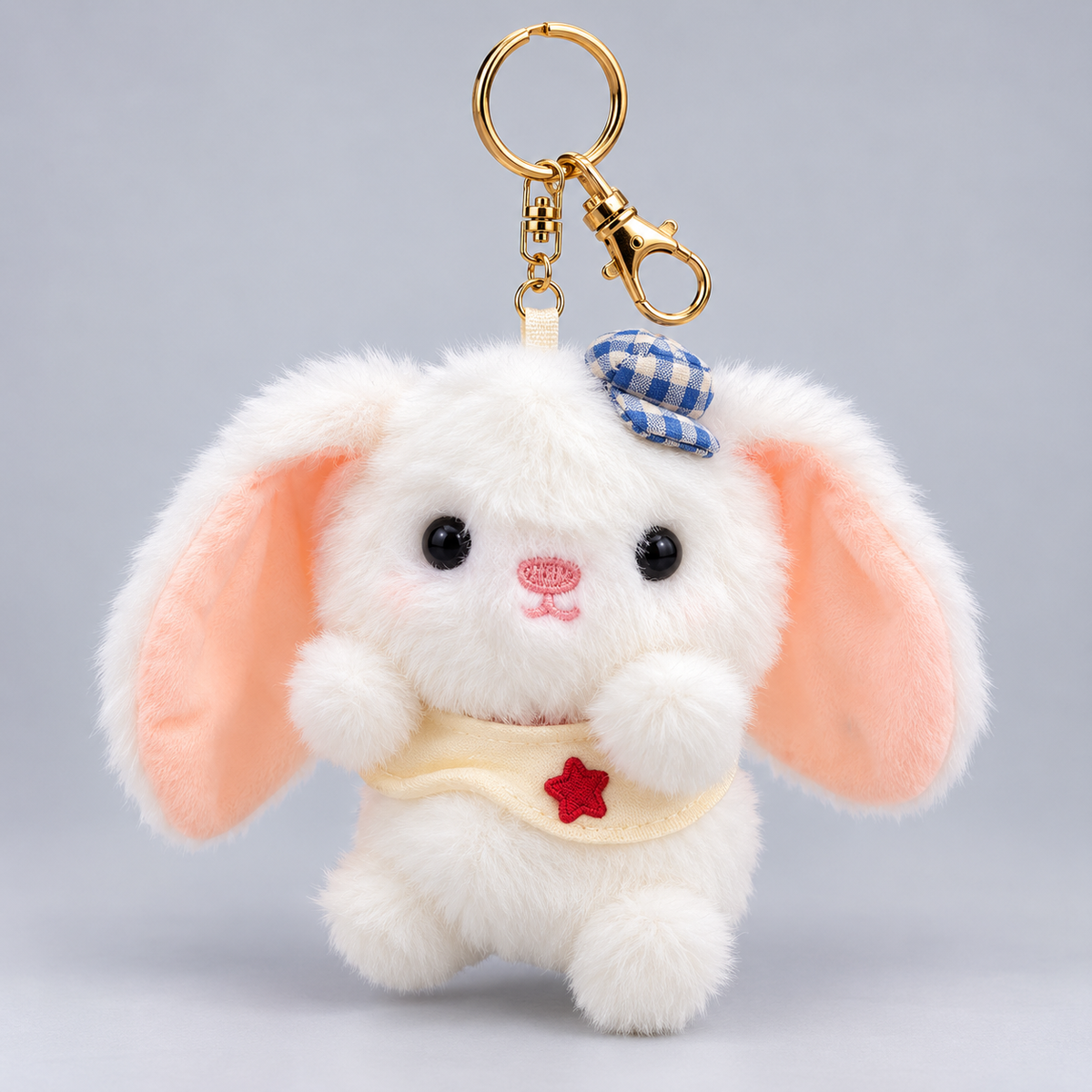 Puffy Bunny Keychain