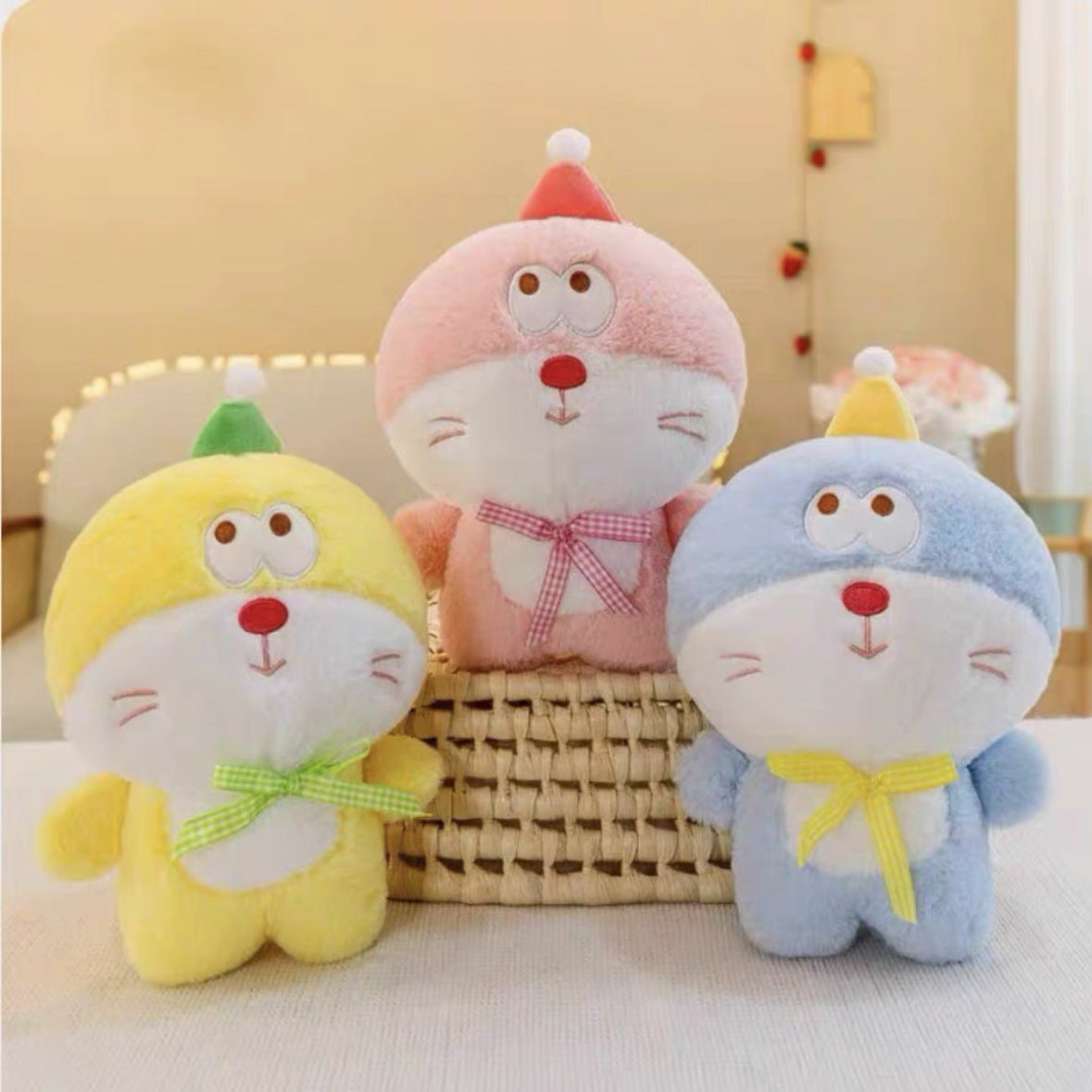 Doraemon Mini Meow Hat Plush