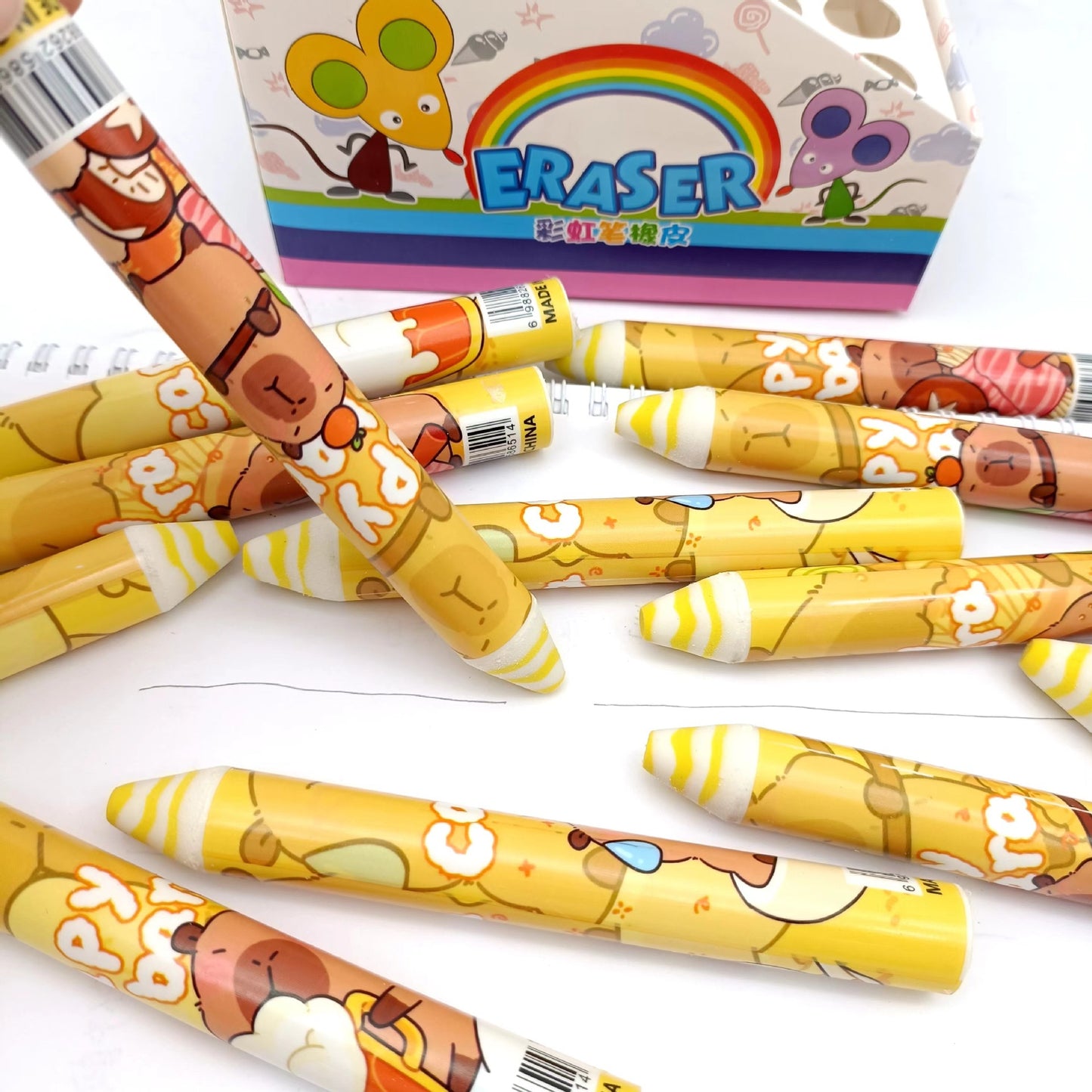 Capybara Pencil Shape Eraser