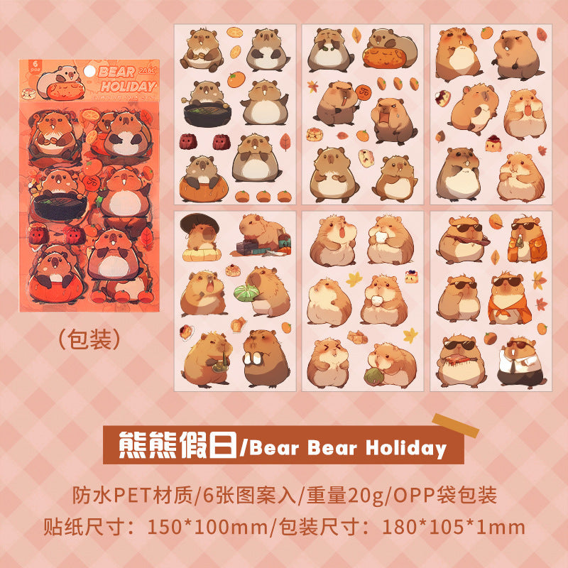 Kawaii Animal Deco Stickers
