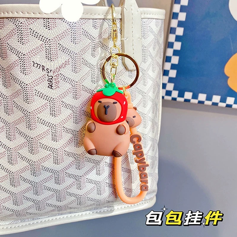 Premium Capybara Couple Keychain Set (2pcs Set)