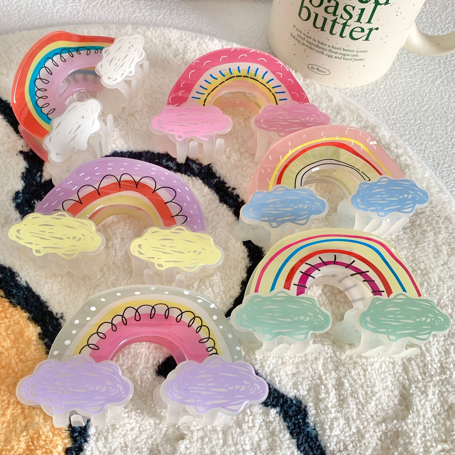 Mini Rainbow Claw Clip