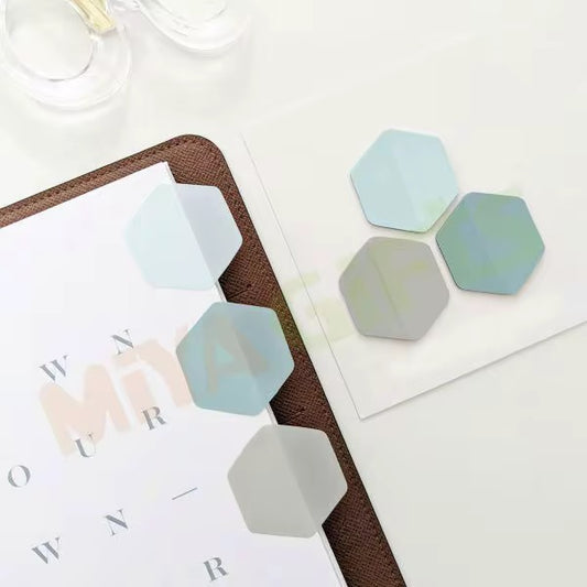 Morandi Hexagon Translucent Sticky Note
