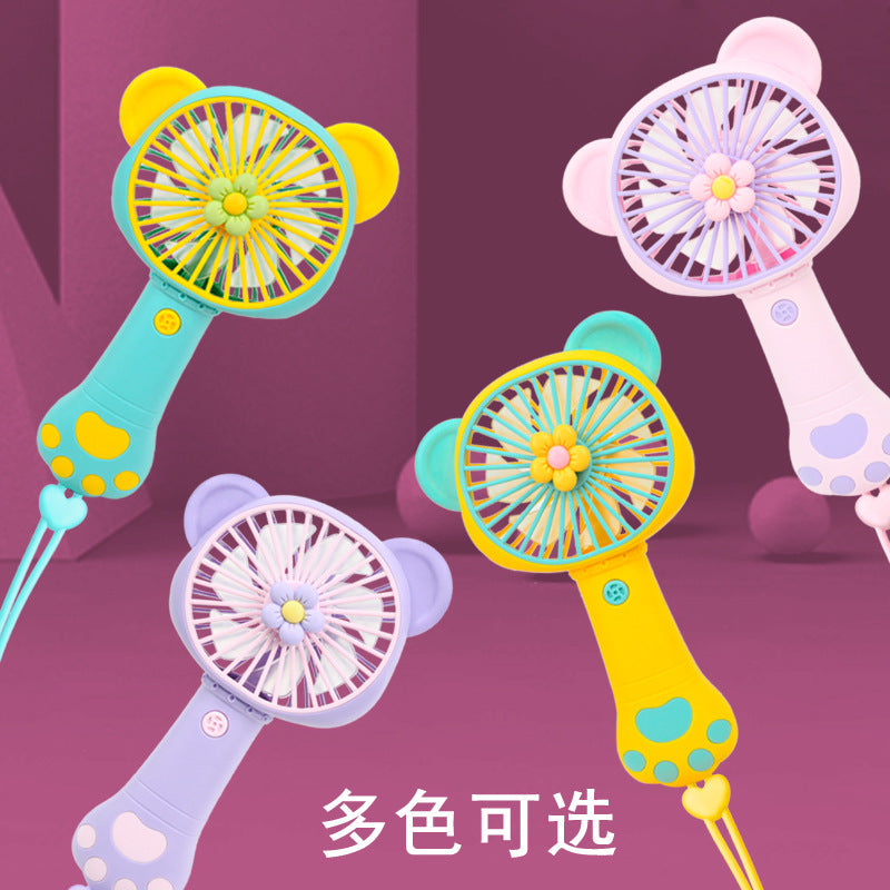 Mini Kitty Floral Fan