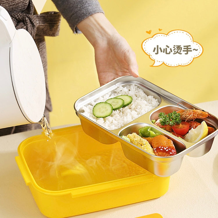 Kawaii Duck Lunch Box With Spoon Set