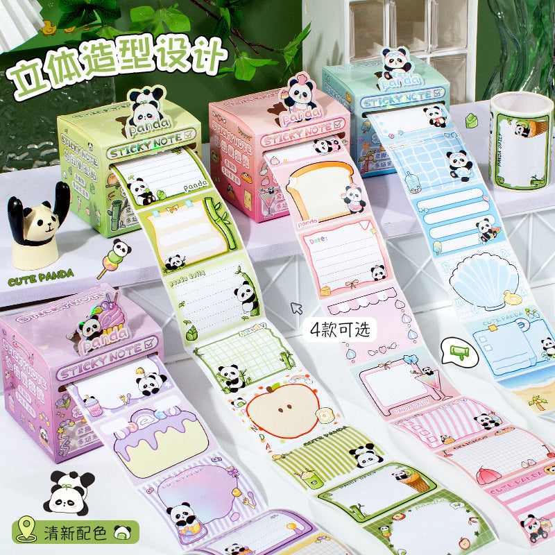 Panda Peel Off Sticky Note Roll