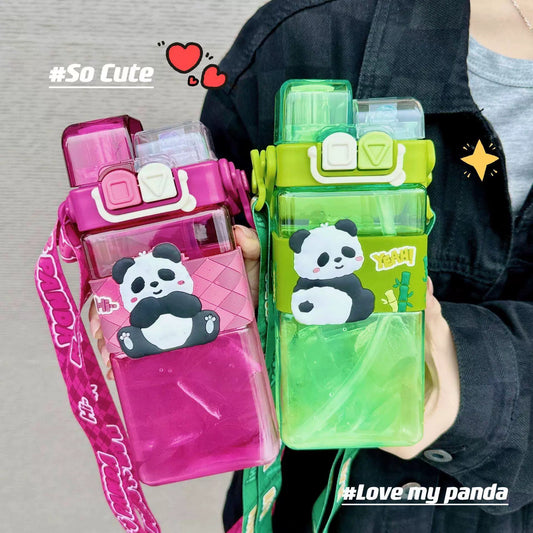 Kids Dual Straw Water Bottle