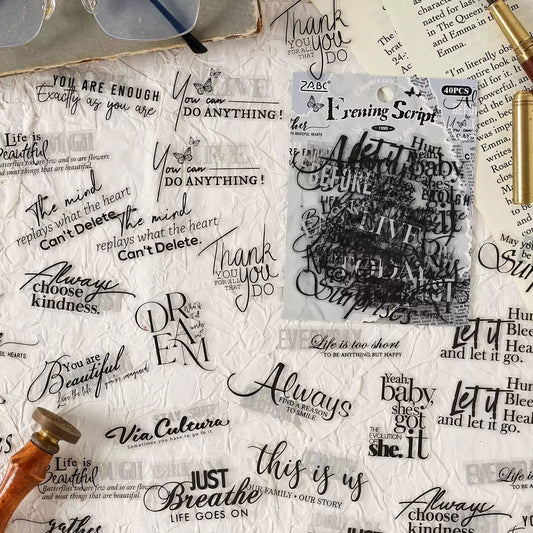 Paper Poetry Stickers