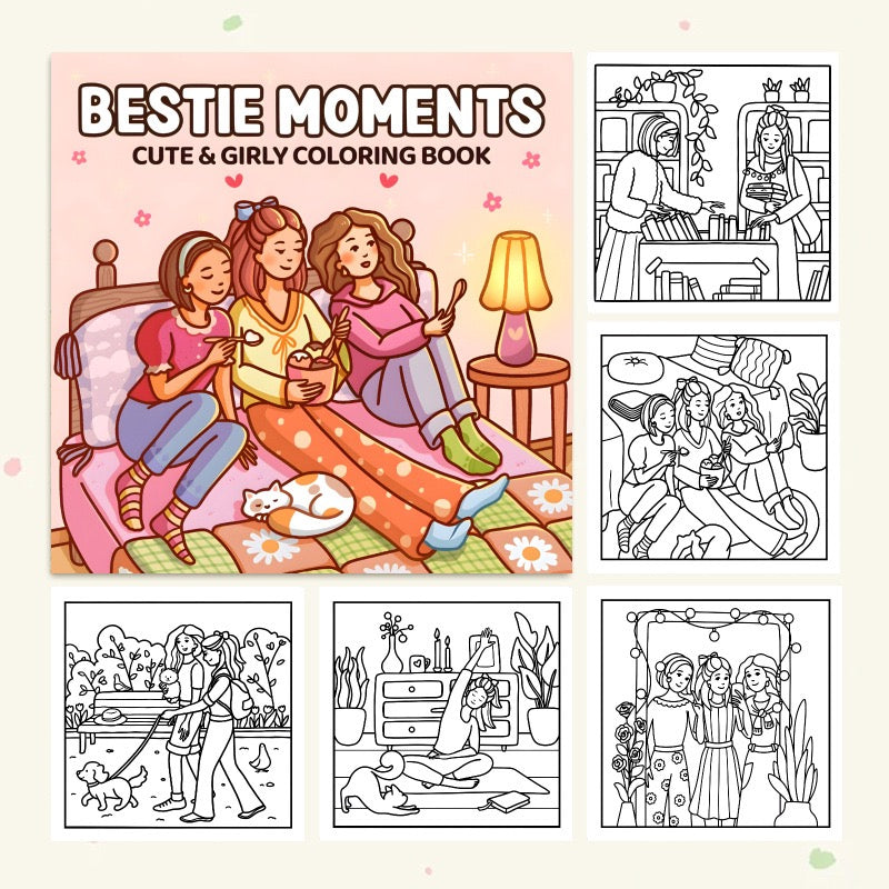 Bestie Moments Coloring Book