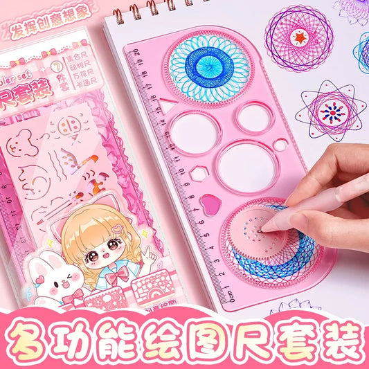 Doodle Ruler Set Combo 7+1 Pack