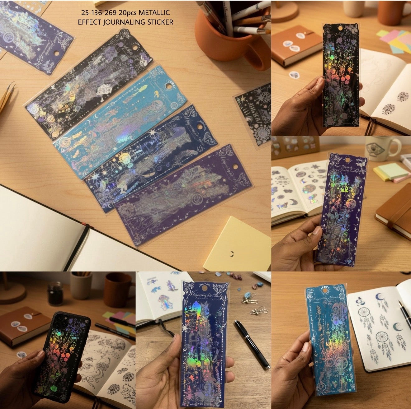 Metallic Vintage Deco Stickers