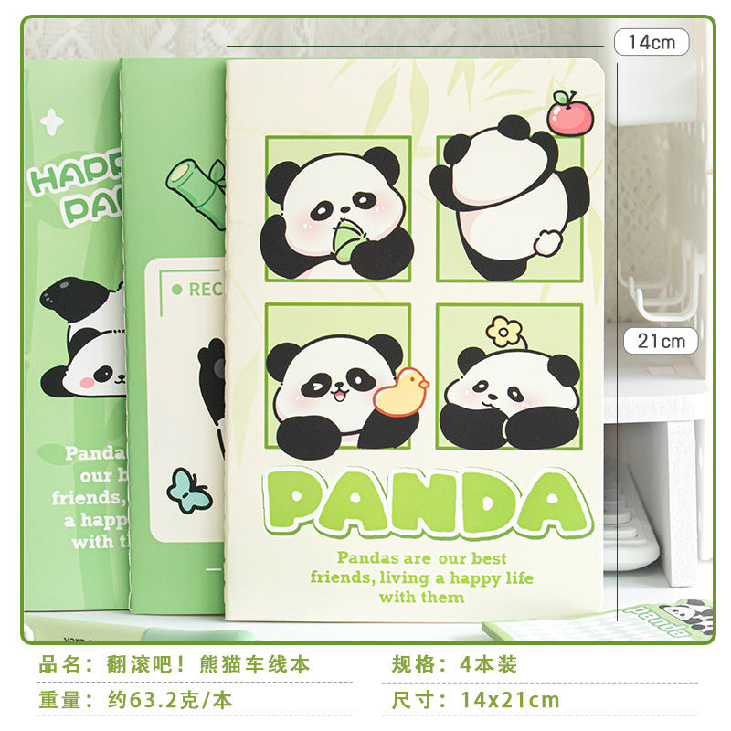 Panda A5 Book Set Of (4pcs)