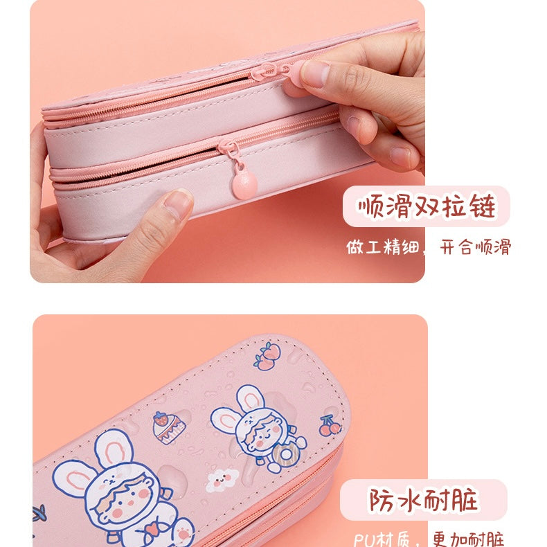 Kawaii Double Layer Pencil Case