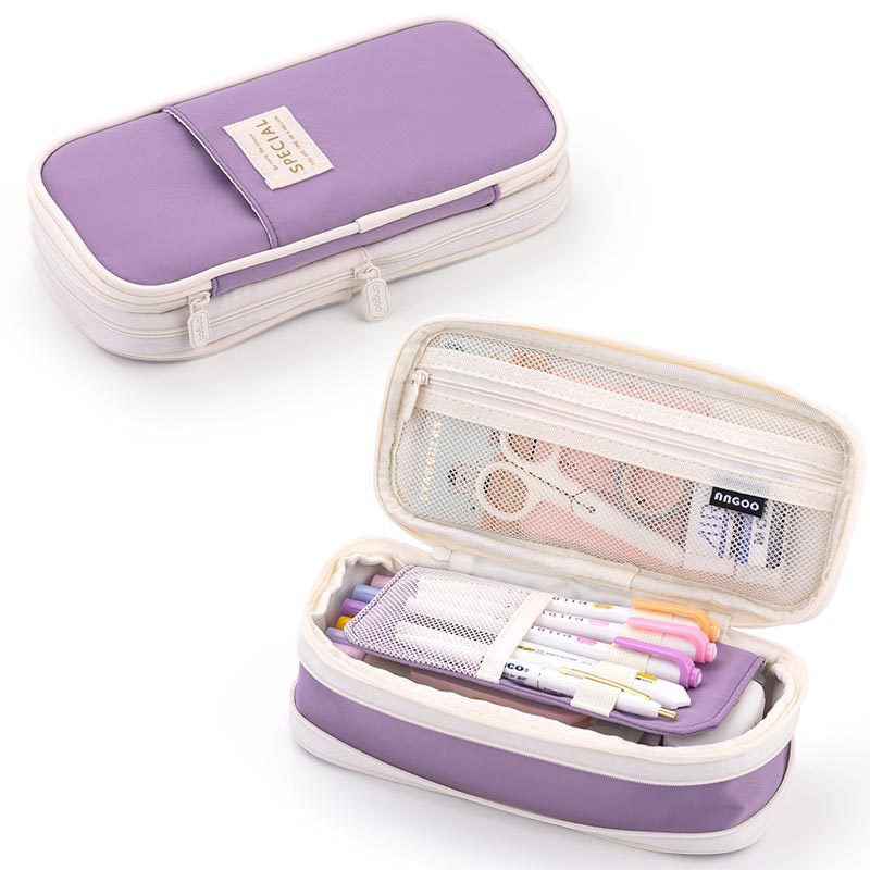 Premium Large Capacity Canvas Pencil Pouch