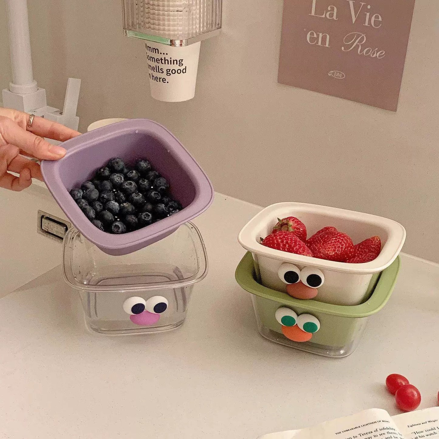 Kawaii Fruit Wash Basket