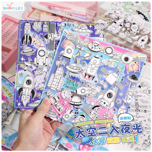 Galaxy Night Glow Sticker