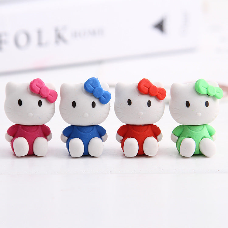 Kitty Eraser 4pcs Set