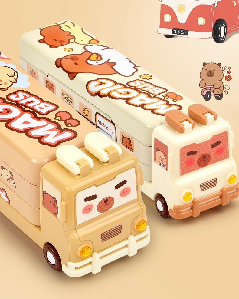 Capybara Bus Pencil box