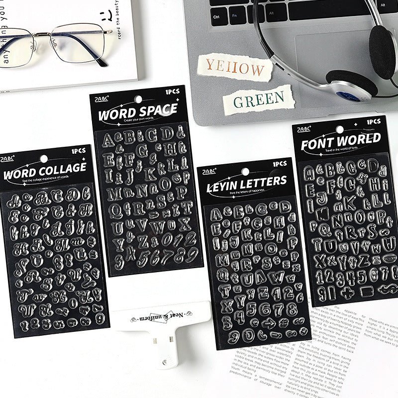 Cute Alphabet Mini Stamps