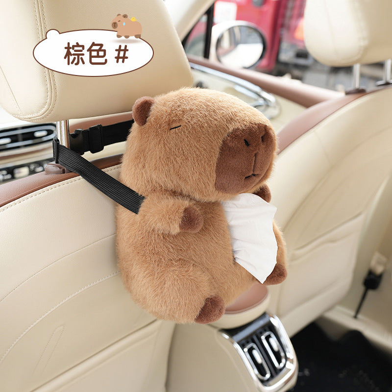Capybara Car Tissue Holder