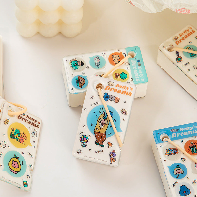 Kawaii Mini Acrylic String Notebook